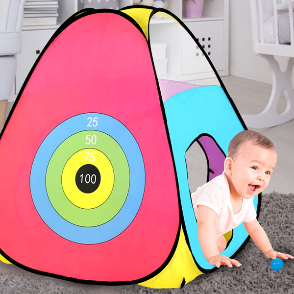 SISTICKER 35" x 103" Indoor/Outdoor Use Polyester PopUp Play Tunnel